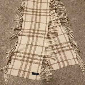 Vintage Burberry Fringe Scarf